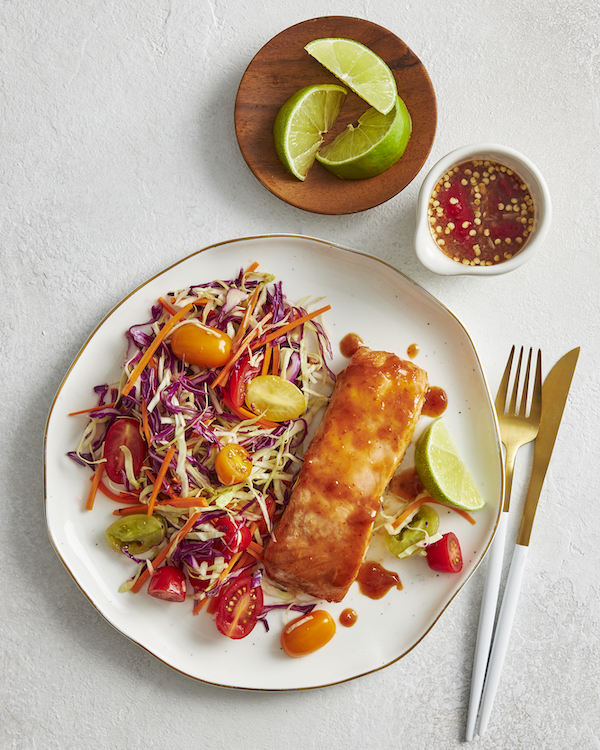 Sticky Chilli Ginger Salmon