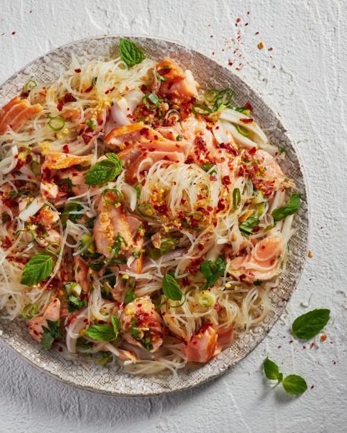 Thai Salmon Noodle Salad